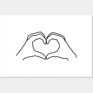 Heart Love Hands Symbol Forever Peace Equality No War Posters and Art